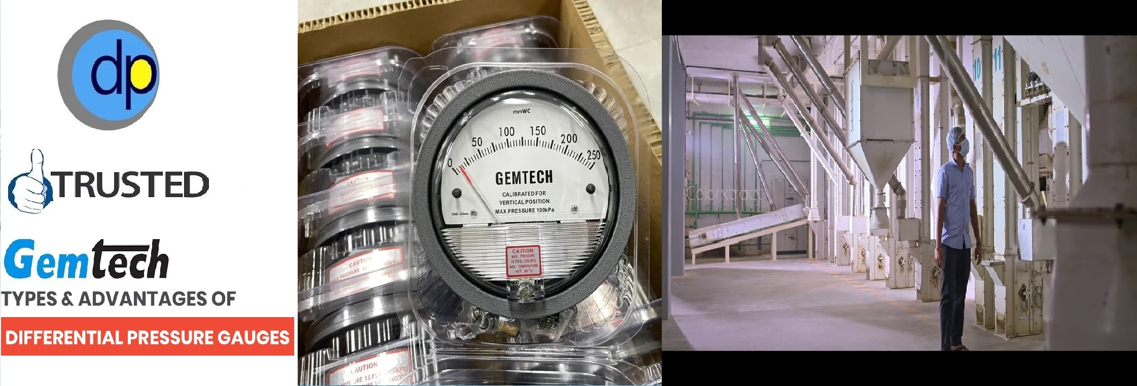 Gemtech Differential Pressure Gauges By Darya Ganj Accuracy: A 2% Of Full Scale (A 3% On A 0