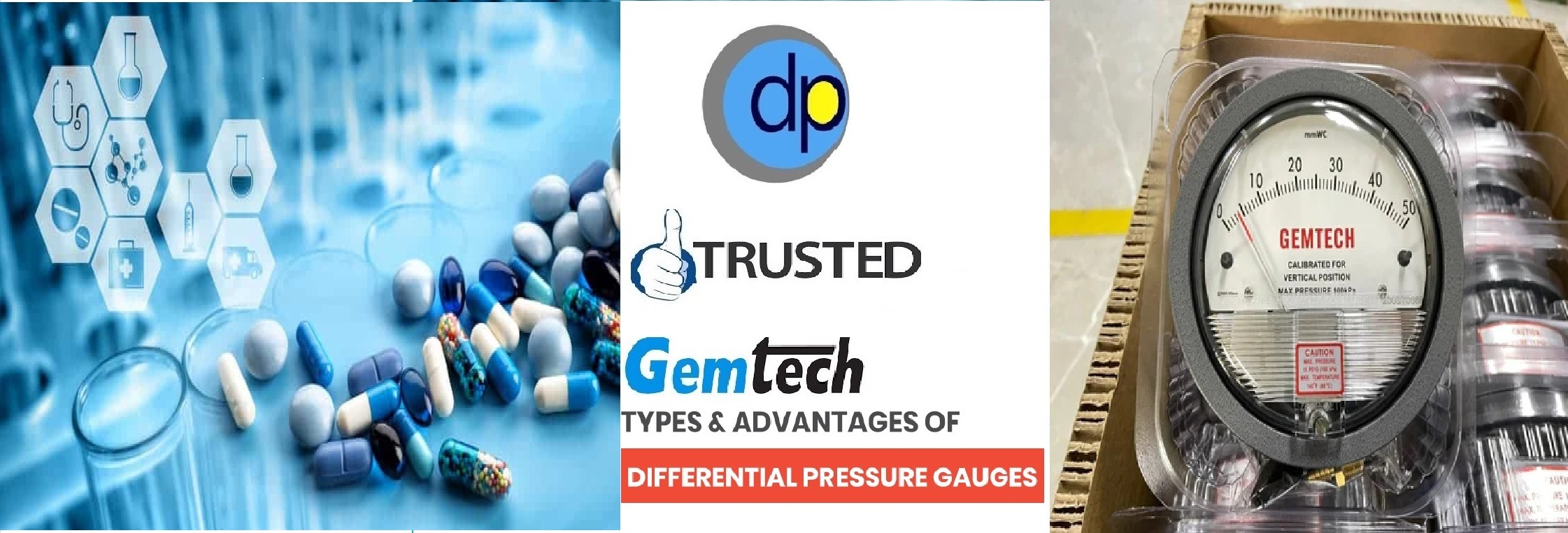 Gemtech- Differential Pressure Gauges Range 0-5 Kilopascal Accuracy: A 2% Of Full Scale (A 3% On A 0