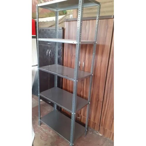 Black Slotted Angle Steel Rack