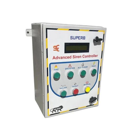 व्हाइट एडवांस्ड ऑटोमैटिक सायरन कंट्रोलर