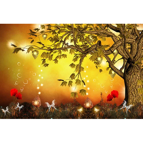 Paper Modern Mystical Tree Wallpaper