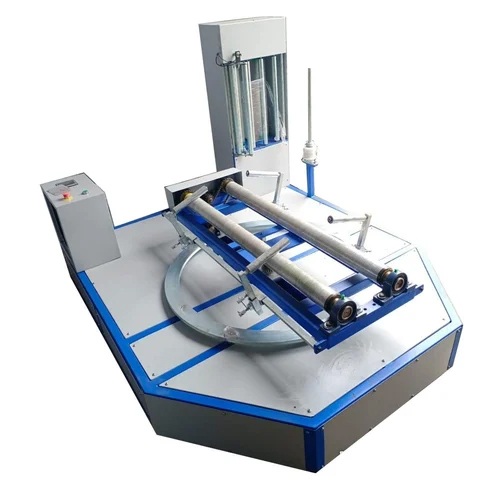 Reel Stretch Wrapping Machine - Mild Steel, Manual Controlled Shift Speed | Semi-Automatic, Warranty Included