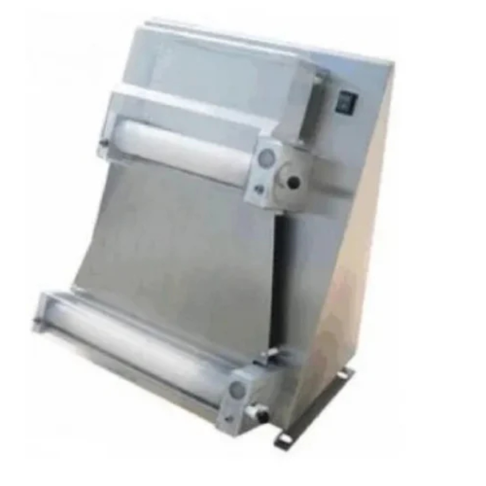 Pizza Dough Roller - Stainless Steel, 21.0x21.0x26.0 Inches | Electric Operation, Food Safe Resin Rollers, Motor Overload Protection