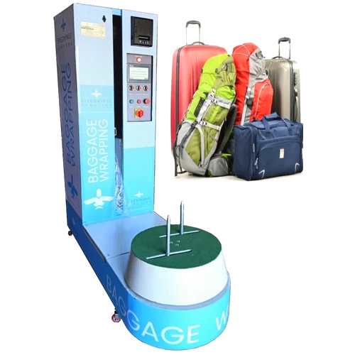 Semi-automatic Luggage Stretch Wrapping Machine