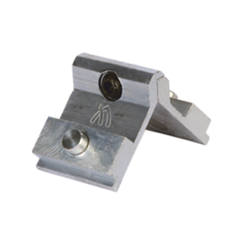 Corner Cleat - Aluminum 50 Mm, Anodized Finish, 50 Grams Weight, Screw Mounting Type, Iso 9001 Compliance For Joining Corners Of Profiles Or Frames