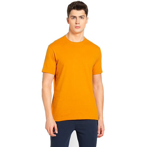 Orange Round Neck T- Shirt