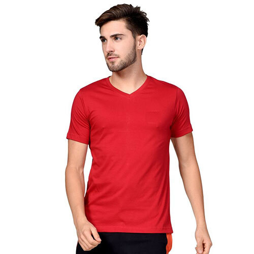 Orange Round Neck T- Shirt