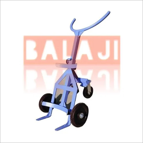 ब्लू एमएस फोर व्हील ड्रम लिफ्टर ट्रॉली