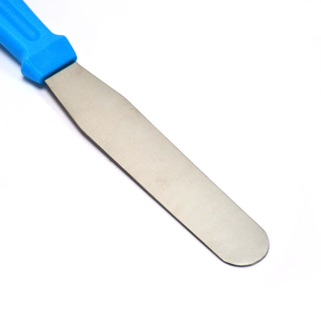Angular Professional Steel Cake Palette Knife Icing Spatula (5108) - Steel Material, 28x3x2 Cm Size, Multi-assorted Colors | Ideal For Cake Icing And Decoration