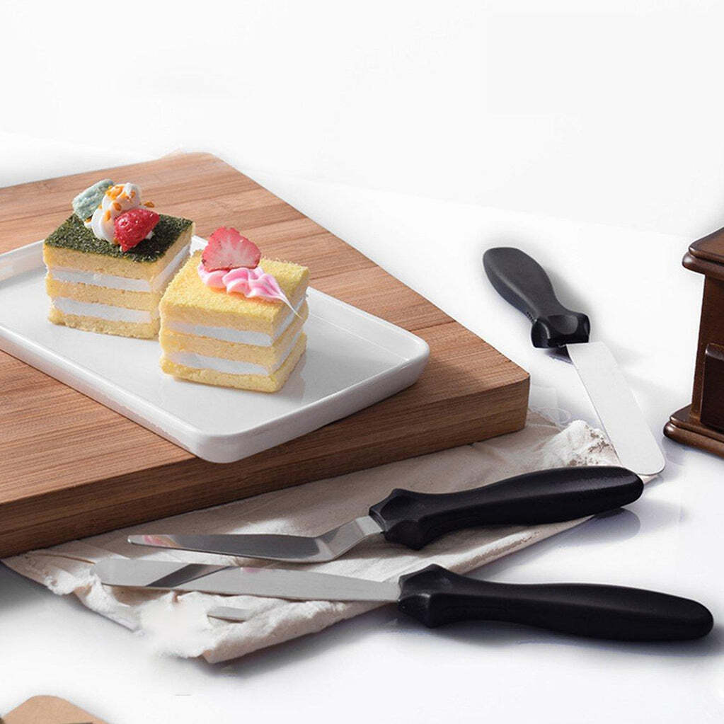 Multi / Assorted Multi-function Stainless Steel Cake Icing Spatula Flat Angular Triangle Pallet Knife Set (2805)