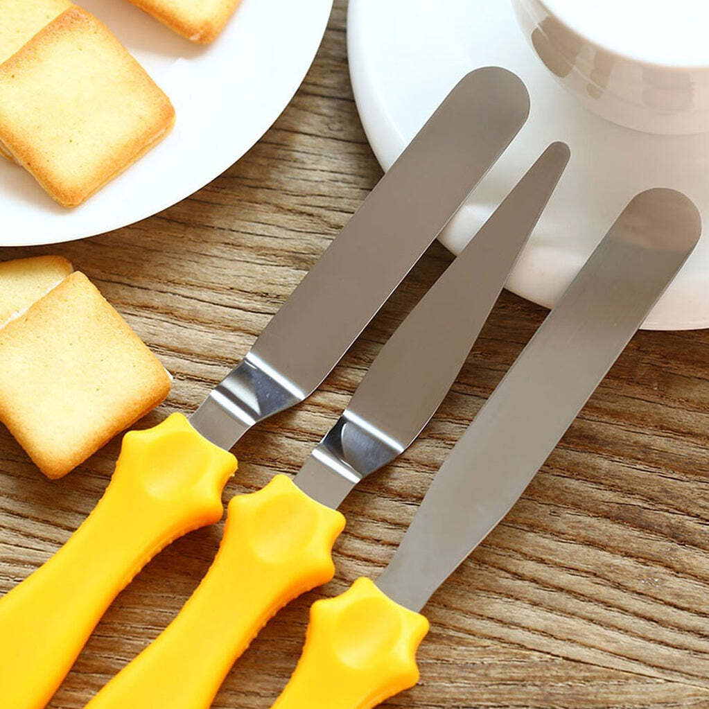 Multi / Assorted Multi-function Stainless Steel Cake Icing Spatula Flat Angular Triangle Pallet Knife Set (2805)