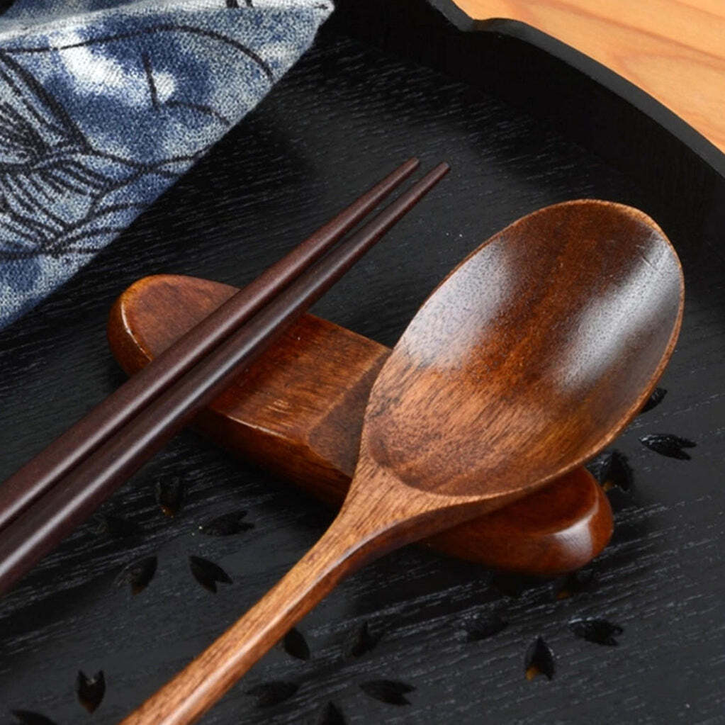 Classic Chopstick For Traditional Japanese Dining - Wooden, 28x10x2 Cm, Brown Color | Perfect For Restaurants, 10 Single Pieces Pack