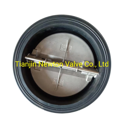 Cf8m कास्ट डक्टाइल आयरन वेफर टाइप डुप्लेक्स बटरफ्लाई डबल डोर डिस्क ड्यूल प्लेट फ्लैप स्विंग चेक वाल्व आवेदन: औद्योगिक