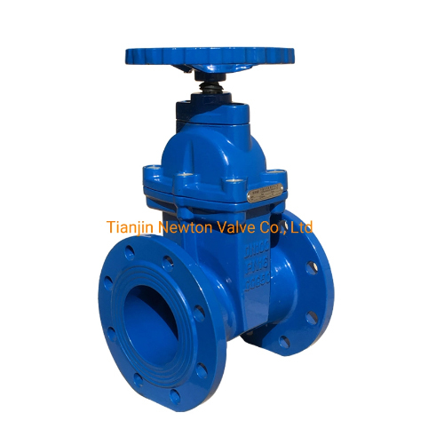 कास्ट आयरन Pn16 रेजिलिसेंट सीट नॉन राइजिंग स्टेम या राइजिंग स्टेम गेट वाल्व