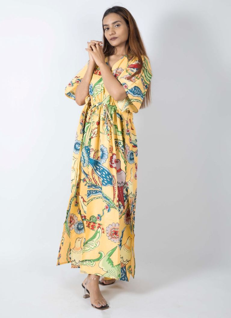 Printed Kaftan Women Kaftan Bust Size: Free