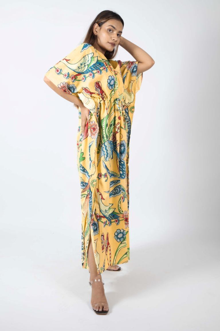 Printed Kaftan Women Kaftan Bust Size: Free