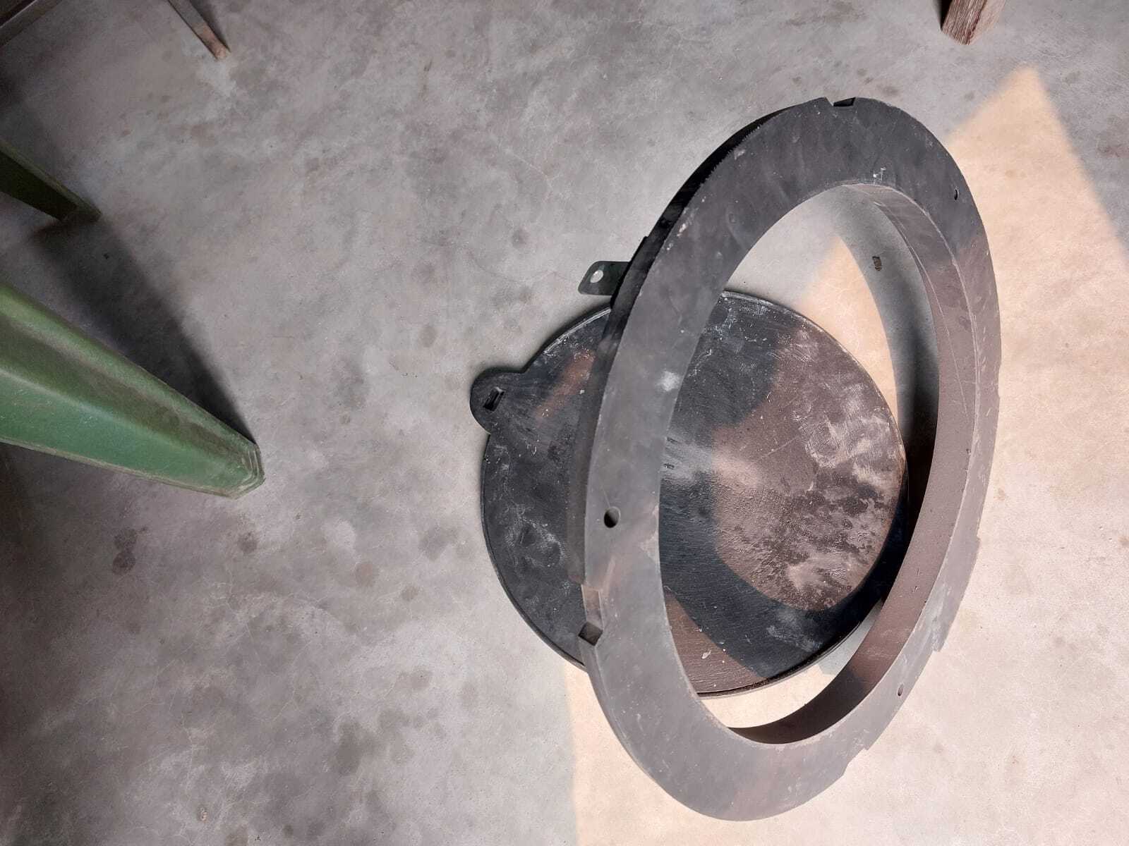 Black 21 Inch Manhole Cover