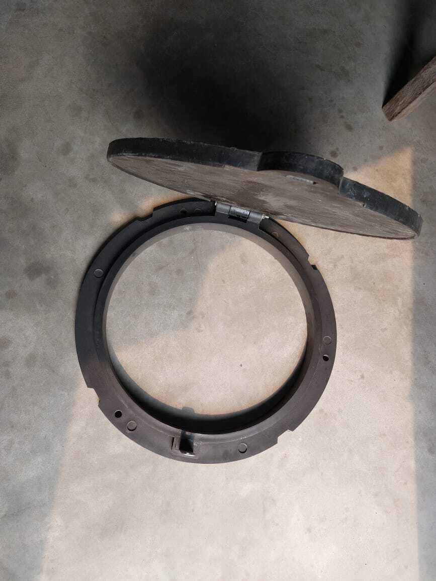 Black 21 Inch Manhole Cover