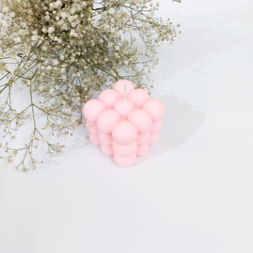 Big Bubble: Scented Bubble Cube Candle - Burning Time: 12-15 Hours