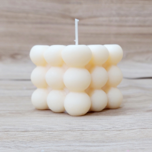 Big Bubble: Scented Bubble Cube Candle - Burning Time: 12-15 Hours