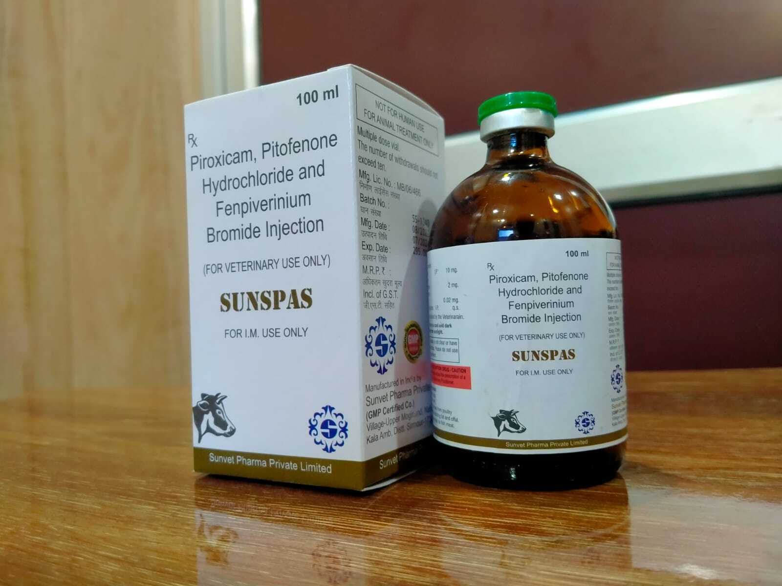 Liquid Piroxicam Pitofenone Hydrochloride And Fenpiverinium Bromide Injection