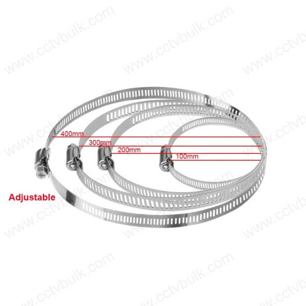Cctv Ss Ring 100mm - 304 Grade Stainless Steel, -80â°c To +538â°c Temperature Resistance, Self-locking Cable Ties With 185lbs Tensile Strength