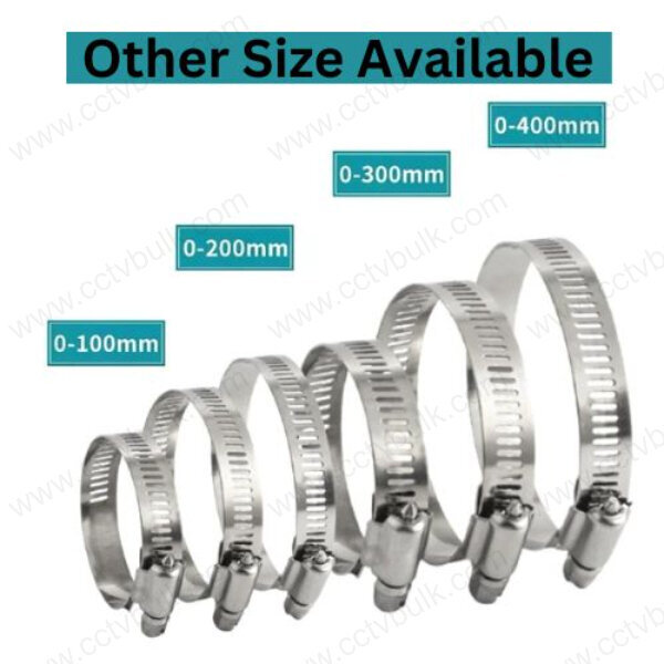 Cctv Ss Ring 100mm - 304 Grade Stainless Steel, -80â°c To +538â°c Temperature Resistance, Self-locking Cable Ties With 185lbs Tensile Strength