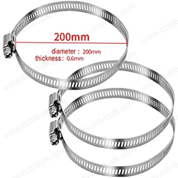 Cctv Ss Ring 200mm - 304 Grade Stainless Steel, Up To 185lbs Tensile Strength | Uv Resistant, Self Locking, Extreme Temp Resistance From -80â°c To +538â°c