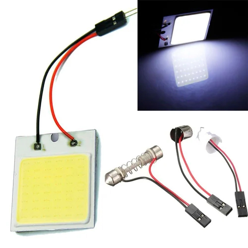 प्लास्टिक 48 चिप्स कोब एलईडी कार इंटीरियर पैनल रूफ लाइट