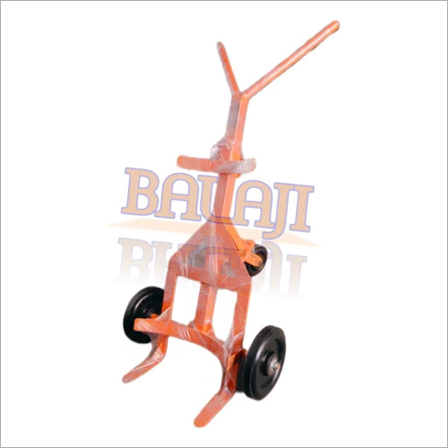 Three Wheel Drum Lifter Trolley - Mild Steel, Max Load 400 Kg, Blue Color, Manual Operation, Nylon Tyres, Rust Proof, Color Coated Surface