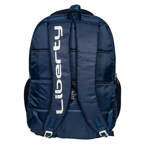 Blue Vvxl Navy Bolt Flower Emb School Bag