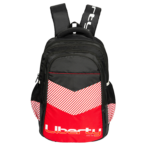 Black Vvxl Half Outline Half Solid School Bag