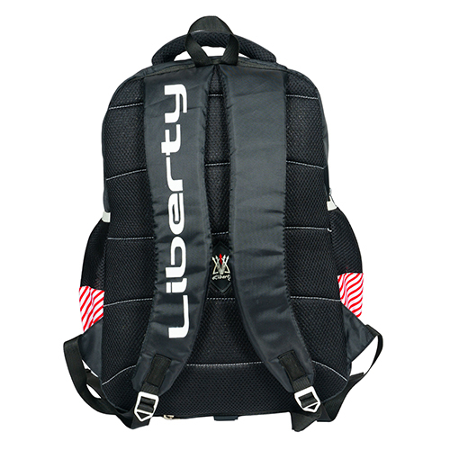Black Vvxl Half Outline Half Solid School Bag