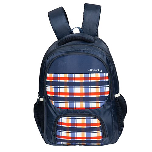 Blue Vvxl Checks School Bag