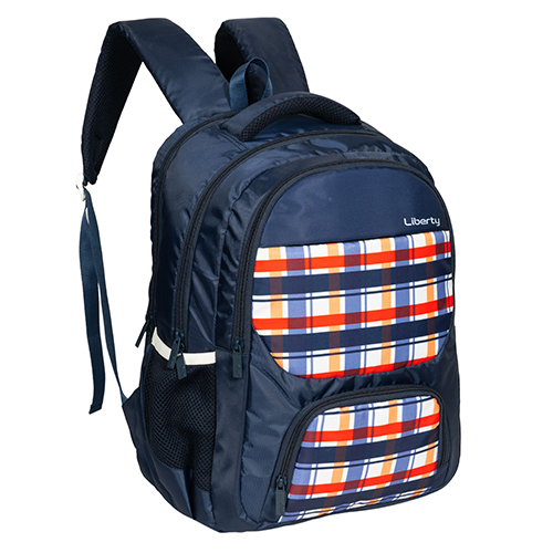 Blue Vvxl Checks School Bag