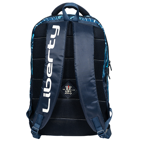 Vvxl Waves School Bag - Canvas Material, Blue Color | Durable Zip Closure, Stylish Design