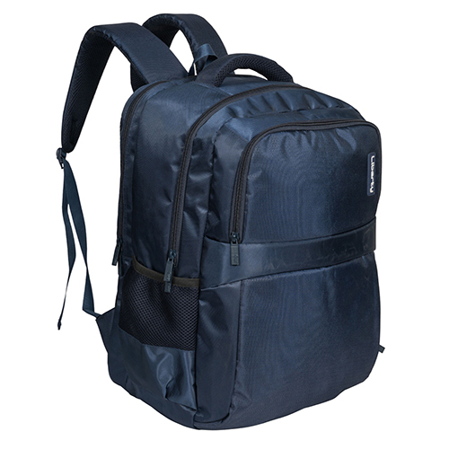 Nylon Vvxl Navy Blue Twill Embossed School Bag