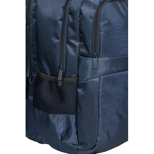 Nylon Vvxl Navy Blue Twill Embossed School Bag