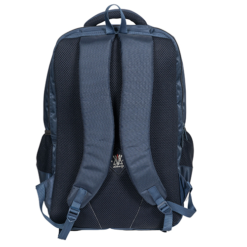 Nylon Vvxl Navy Blue Twill Embossed School Bag