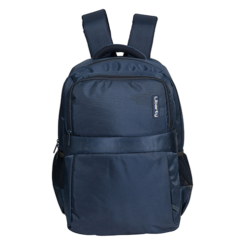 Nylon Vvxl Navy Blue Twill Embossed School Bag