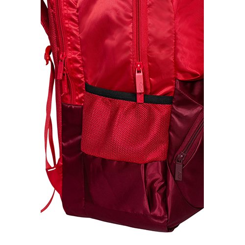 Vvxl School Bag - Nylon Canvas Material, Red Color - Durable Zip Closure Design