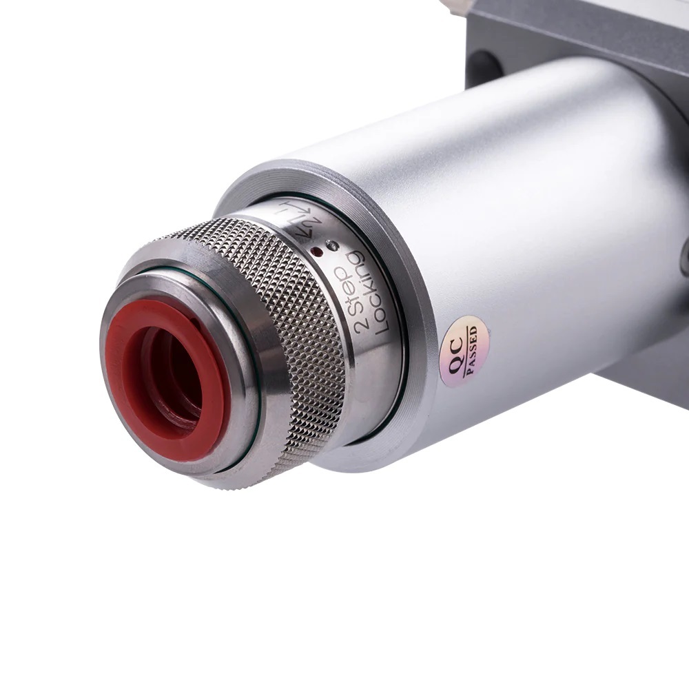 Manual Focusing Fiber Laser Cutting Head - Silver Finish, Manual Operation | High Precision Adjustment, Simple Control, Warranty Included