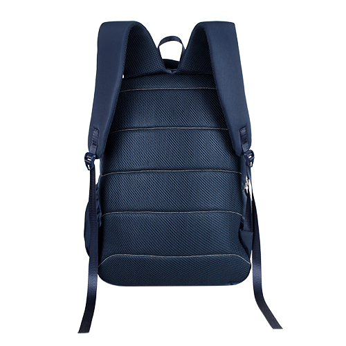 Nylon Navy Blue School Bag Design: Plain