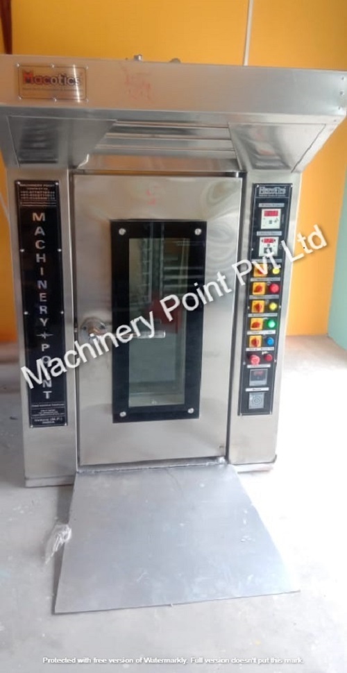 12 Tray Rotary Rack Oven - Color: Silver