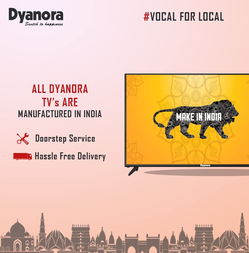 Dyanora 80 Cm (32 Inch) Hd Ready Led Smart Android Tv (Dy-ld32h0s) - Color: Black