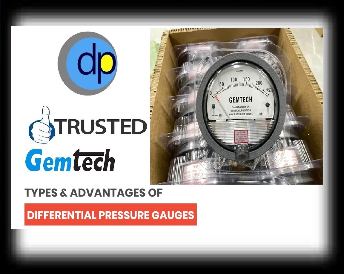 Black Gemtech Differential Pressure Gauges By Wholesale Dealers Range 0 To 50 Mm Wc