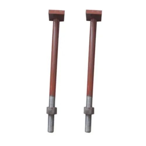 Red-Silver High Tensile Foundation Bolt