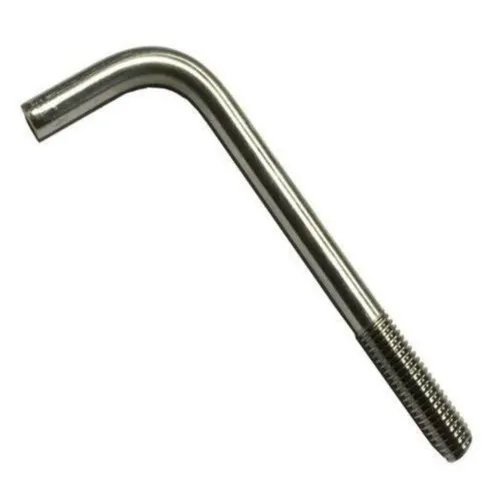 Silver L Shape Ms Foundation Bolt