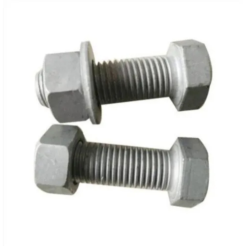 White High Grade Mild Steel Hex Bolt