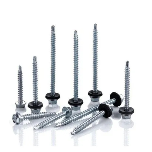 Silver Mild Steel Self Drilling Screw